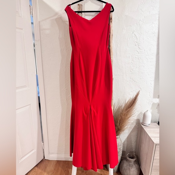La Petite Robe di Chiara Boni Red Whitney Gown Maxi Dress in Size 48 - Picture 5 of 10